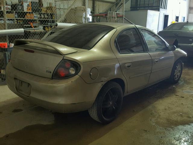 1B3ES56C72D607332 - 2002 DODGE NEON ES BEIGE photo 4