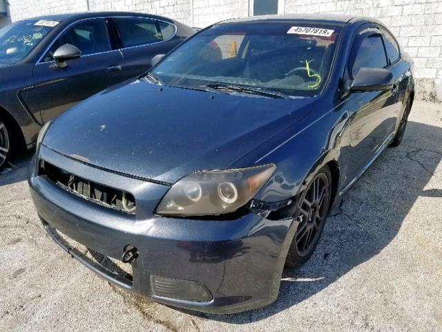 JTKDE167280245397 - 2008 TOYOTA SCION TC BLUE photo 2