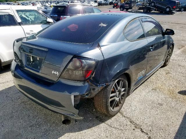 JTKDE167280245397 - 2008 TOYOTA SCION TC BLUE photo 4