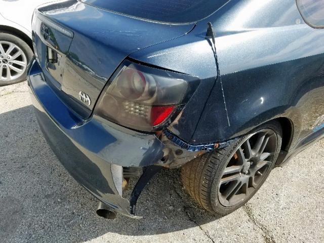 JTKDE167280245397 - 2008 TOYOTA SCION TC BLUE photo 9