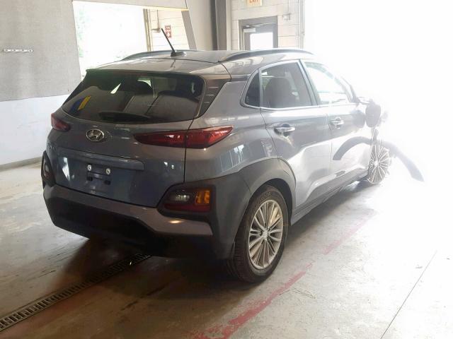 KM8K62AA3JU158834 - 2018 HYUNDAI KONA SEL BLUE photo 4