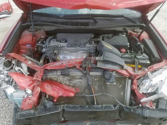 4T4BF1FK2ER383236 - 2014 TOYOTA CAMRY L RED photo 7