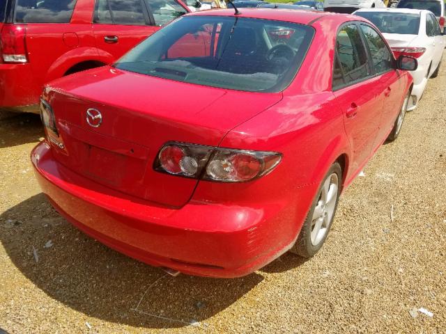 1YVHP80C585M06565 - 2008 MAZDA 6 I RED photo 4