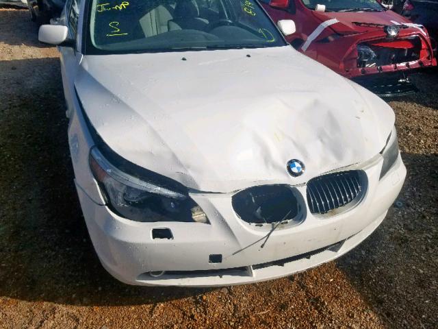 WBANF33527CS41478 - 2007 BMW 525 XI WHITE photo 9