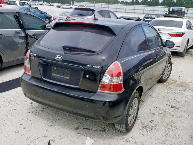 KMHCM3AC5AU169321 - 2010 HYUNDAI ACCENT BLU BLACK photo 4