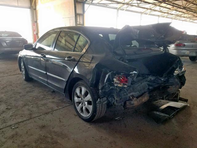 JHMCP26858C004765 - 2008 HONDA ACCORD EXL BLACK photo 3