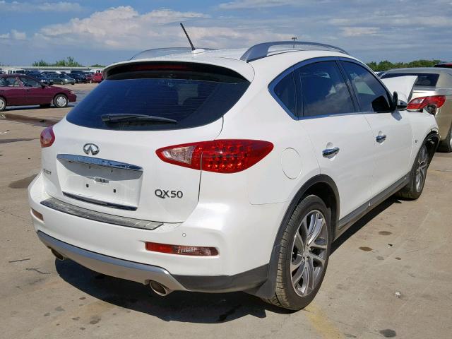 JN1BJ0RP7HM381116 - 2017 INFINITI QX50 WHITE photo 4