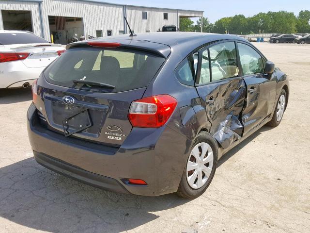 JF1GPAA61E8245567 - 2014 SUBARU IMPREZA GRAY photo 4