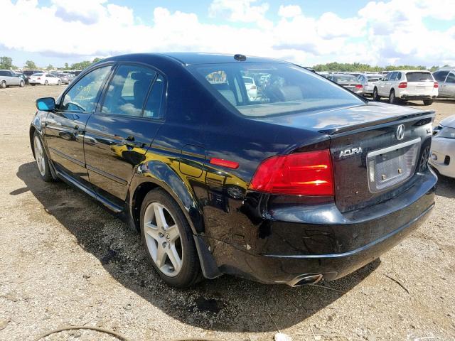 19UUA66266A026746 - 2006 ACURA 3.2TL BLACK photo 3