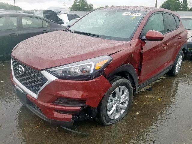 KM8J2CA49KU030932 - 2019 HYUNDAI TUCSON SE MAROON photo 2