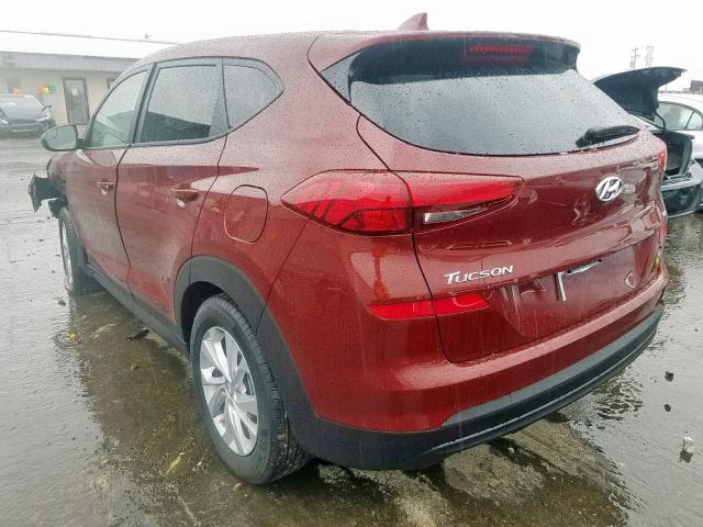 KM8J2CA49KU030932 - 2019 HYUNDAI TUCSON SE MAROON photo 3