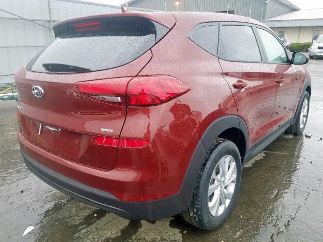 KM8J2CA49KU030932 - 2019 HYUNDAI TUCSON SE MAROON photo 4