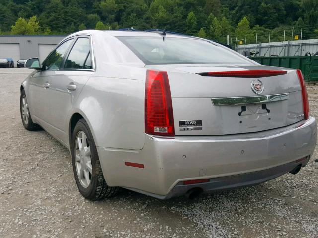 1G6DR57V580165871 - 2008 CADILLAC CTS HI FEA SILVER photo 3