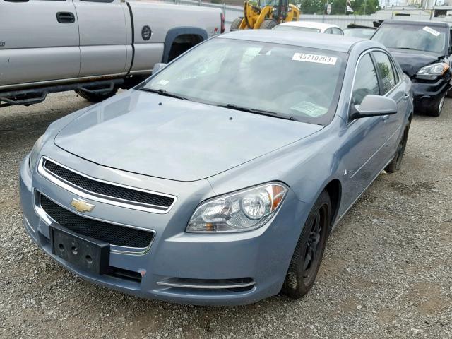 1G1ZH57B894105338 - 2009 CHEVROLET MALIBU 1LT BLUE photo 2