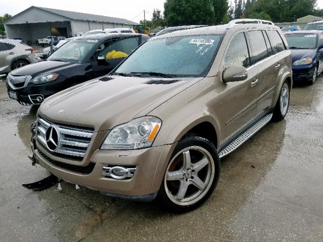 4JGBF86E18A438830 - 2008 MERCEDES-BENZ GL 550 4MA BROWN photo 2