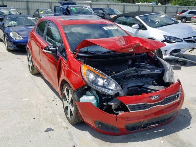 KNADN5A32D6195799 - 2013 KIA RIO EX RED photo 1