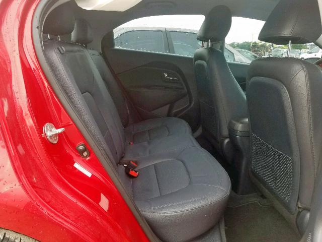 KNADN5A32D6195799 - 2013 KIA RIO EX RED photo 6