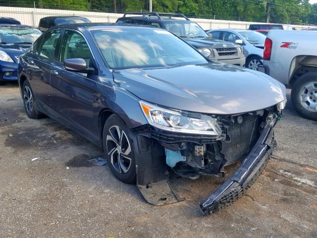 1HGCR2F34GA097838 - 2016 HONDA ACCORD LX GRAY photo 1