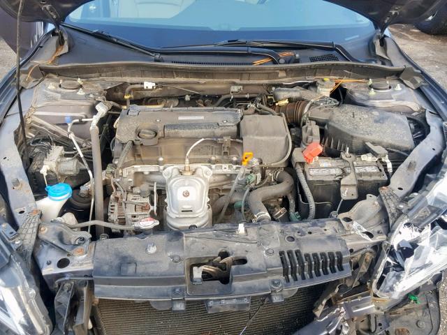 1HGCR2F34GA097838 - 2016 HONDA ACCORD LX GRAY photo 7