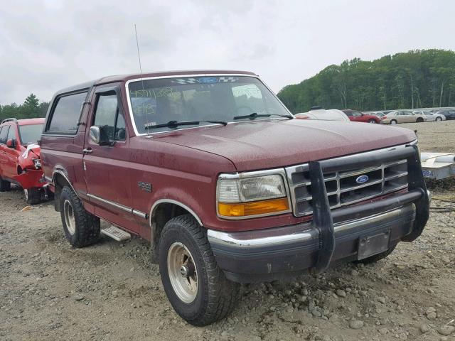 1FMEU15N9NLA14341 - 1992 FORD BRONCO U10 RED photo 1