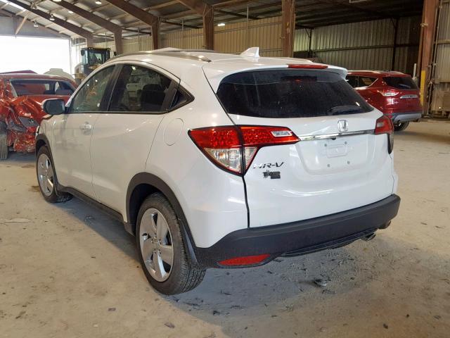 3CZRU5H58KM709374 - 2019 HONDA HR-V EX WHITE photo 3