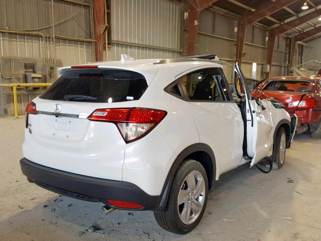 3CZRU5H58KM709374 - 2019 HONDA HR-V EX WHITE photo 4