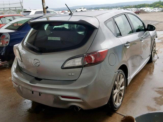 JM1BL1K67B1901046 - 2011 MAZDA 3 S SILVER photo 4