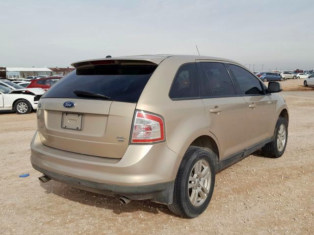 2FMDK48C97BB20773 - 2007 FORD EDGE SEL GOLD photo 4