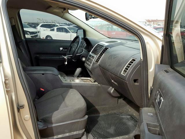 2FMDK48C97BB20773 - 2007 FORD EDGE SEL GOLD photo 5