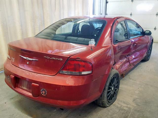 1C3EL56T26N140689 - 2006 CHRYSLER SEBRING TO RED photo 4