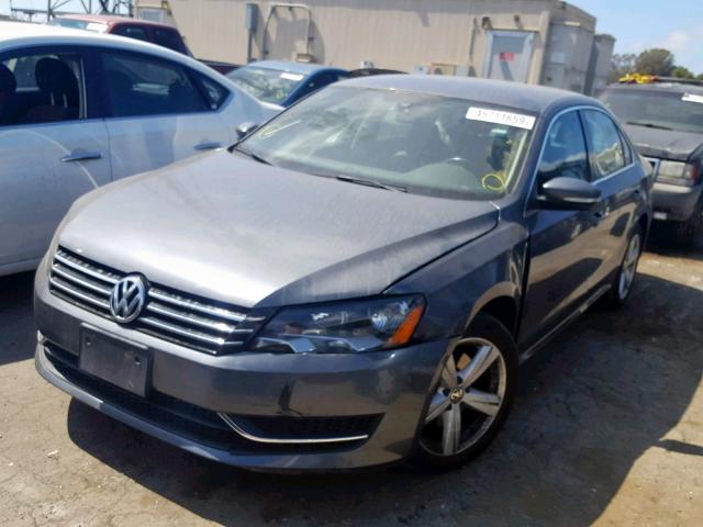 1VWAT7A34EC053882 - 2014 VOLKSWAGEN PASSAT S GRAY photo 2