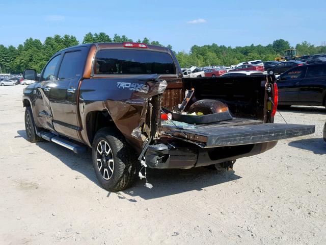 5TFHY5F10HX664844 - 2017 TOYOTA TUNDRA CRE BROWN photo 3