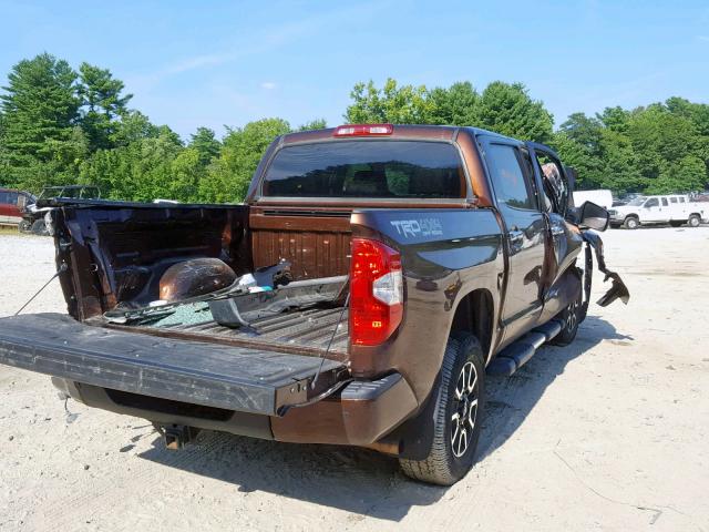 5TFHY5F10HX664844 - 2017 TOYOTA TUNDRA CRE BROWN photo 4