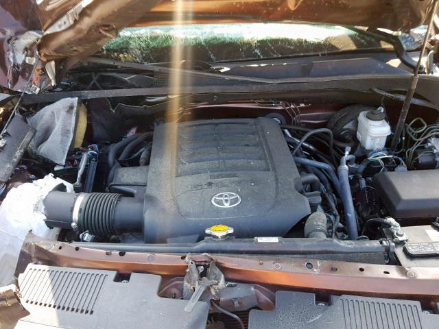 5TFHY5F10HX664844 - 2017 TOYOTA TUNDRA CRE BROWN photo 7