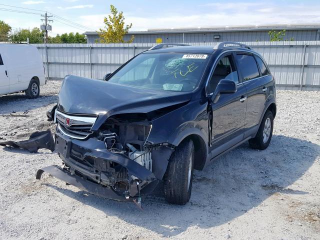 3GSDL43N58S706283 - 2008 SATURN VUE XE BLACK photo 2