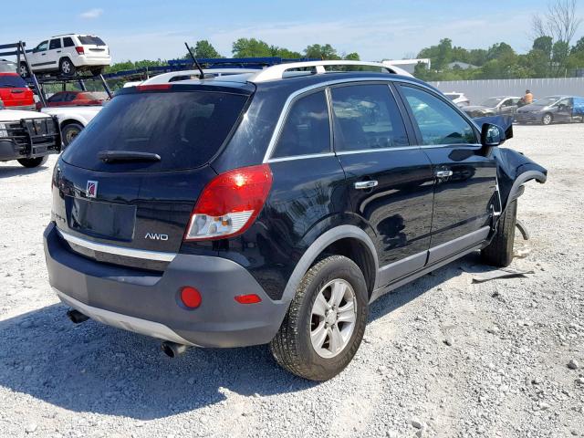 3GSDL43N58S706283 - 2008 SATURN VUE XE BLACK photo 4