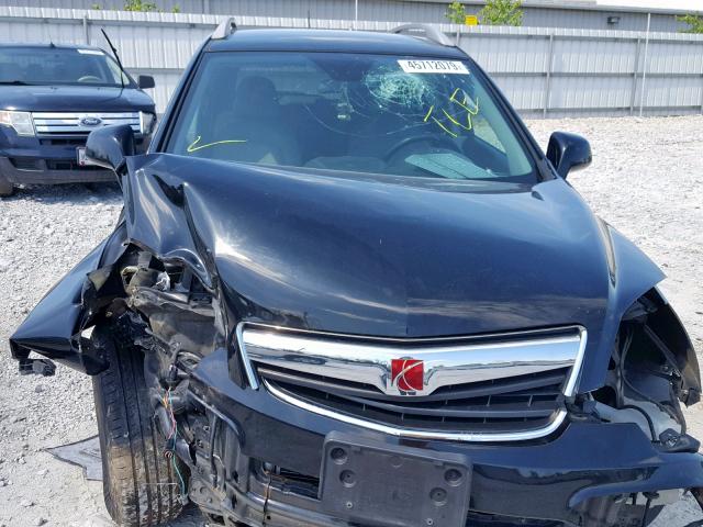 3GSDL43N58S706283 - 2008 SATURN VUE XE BLACK photo 7