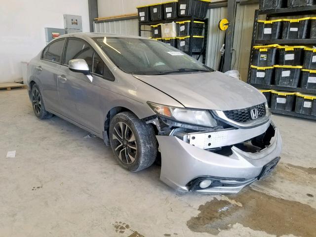 2HGFB2F96DH535696 - 2013 HONDA CIVIC EXL 银色 照片 1