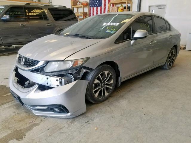 2HGFB2F96DH535696 - 2013 HONDA CIVIC EXL 银色 照片 2