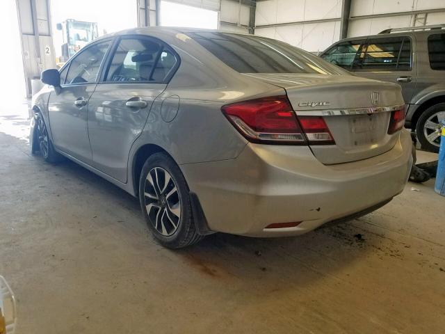 2HGFB2F96DH535696 - 2013 HONDA CIVIC EXL 银色 照片 3