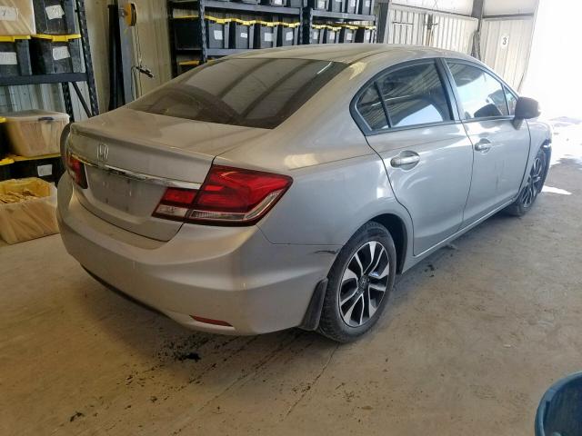 2HGFB2F96DH535696 - 2013 HONDA CIVIC EXL 银色 照片 4