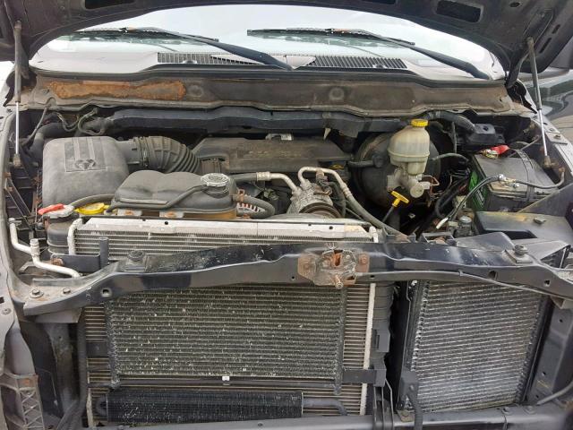 3D7KU28D43G709407 - 2003 DODGE RAM 2500 S შავი ფოტო 7