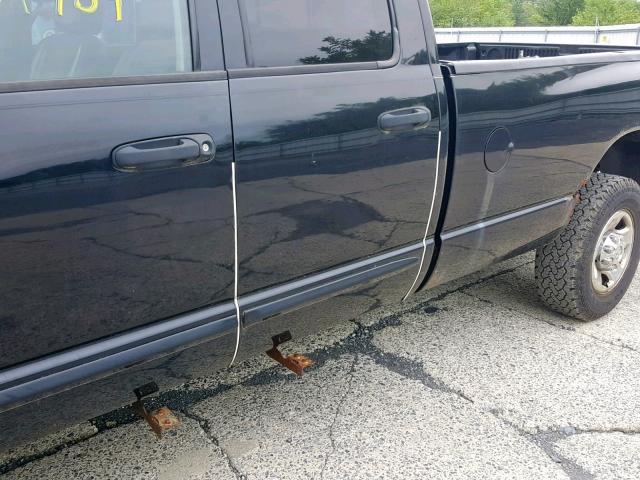 3D7KU28D43G709407 - 2003 DODGE RAM 2500 S შავი ფოტო 9