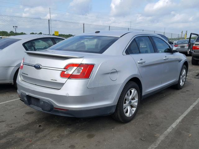 1FAHP2EW5AG112055 - 2010 FORD TAURUS SEL SILVER photo 4