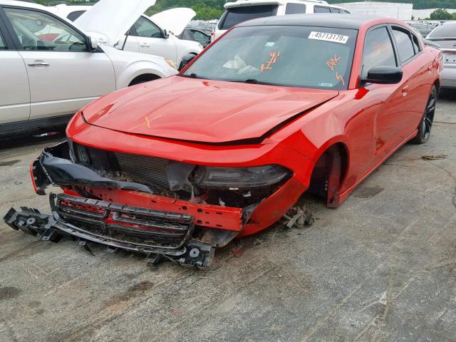 2C3CDXHG8GH126404 - 2016 DODGE CHARGER SX RED photo 2