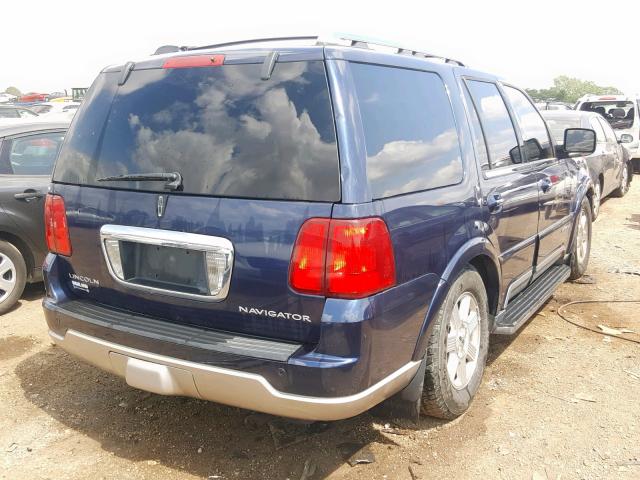 5LMFU28R74LJ10652 - 2004 LINCOLN NAVIGATOR BLUE photo 4