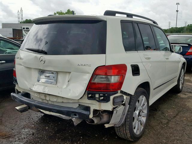 WDCGG8HB3BF570132 - 2011 MERCEDES-BENZ GLK 350 4M WHITE photo 4