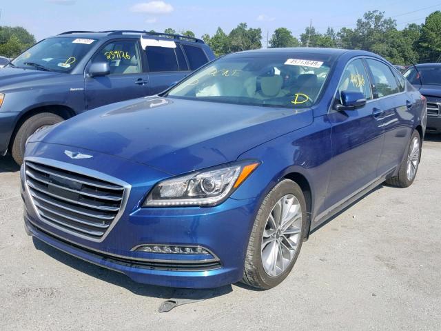 KMHGN4JE4HU194551 - 2017 GENESIS G80 BASE BLUE photo 2