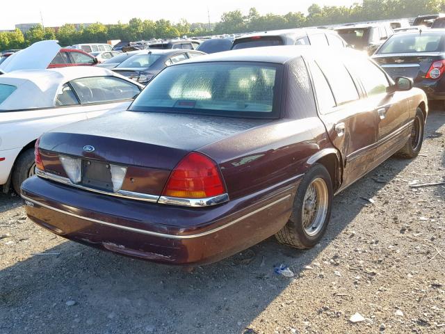 2FAFP74W51X133066 - 2001 FORD CROWN VICT BURGUNDY photo 4