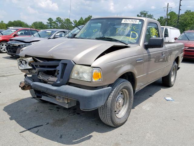 1FTYR10D26PA01832 - 2006 FORD RANGER TAN photo 2